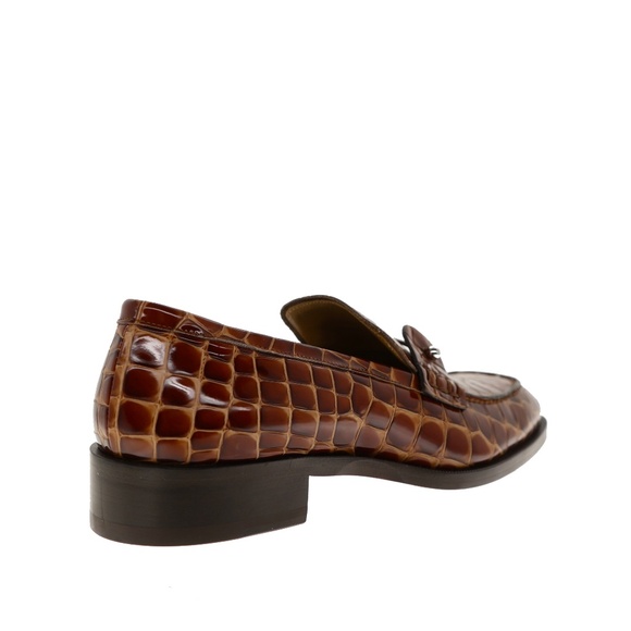 Christian Louboutin Chambelimoc Loafer Acajou Leather Size 10 US New - Picture 4 of 7